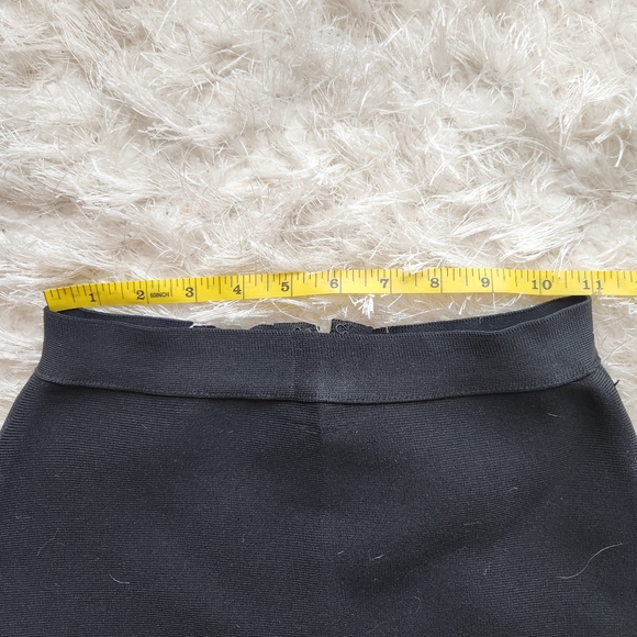 AKIRA Chicago Red Label Black Bodycon Stretch Pencil Skirt, Size Small - Picture 8 of 11